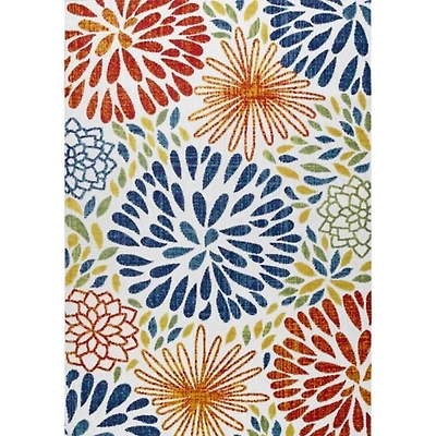 Multicolor Burst Indoor/Outdoor Area Rug