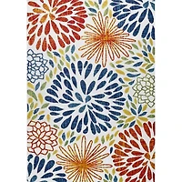 Multicolor Burst Indoor/Outdoor Area Rug