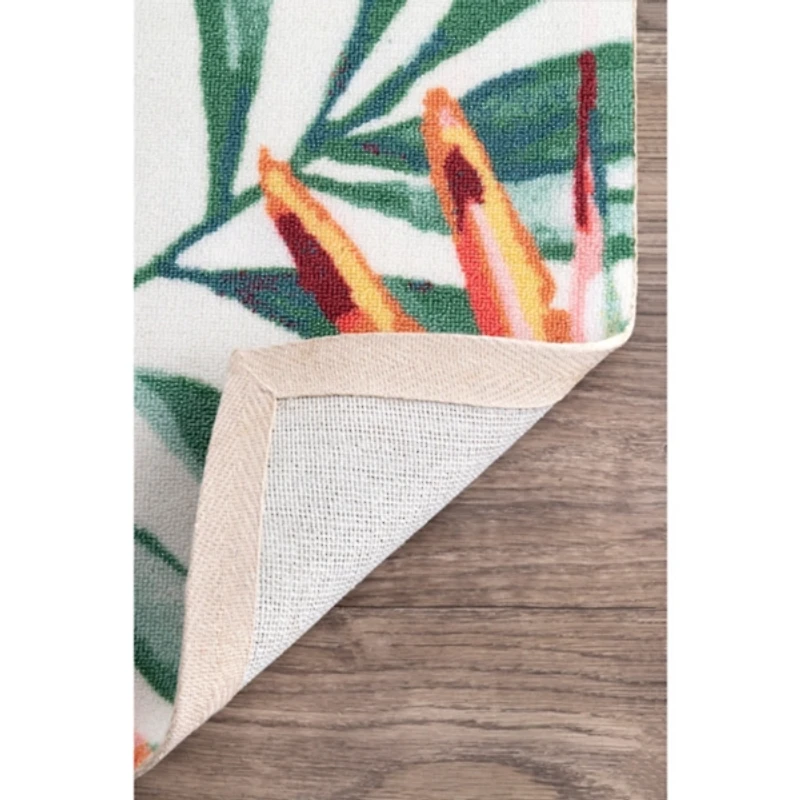 Flamingo Leaf Indoor/Outdoor Area Rug, 8x10
