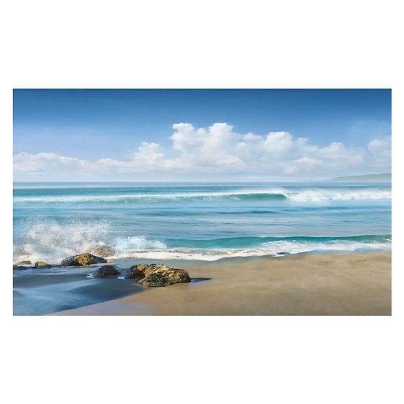 Sweeping Blue Canvas Art Print, 36x24 in.