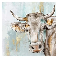 Headstrong Cow Canvas Art Print