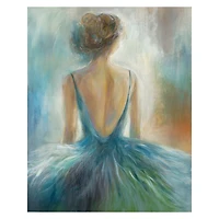 Lady in Blue Giclee Canvas Art Print