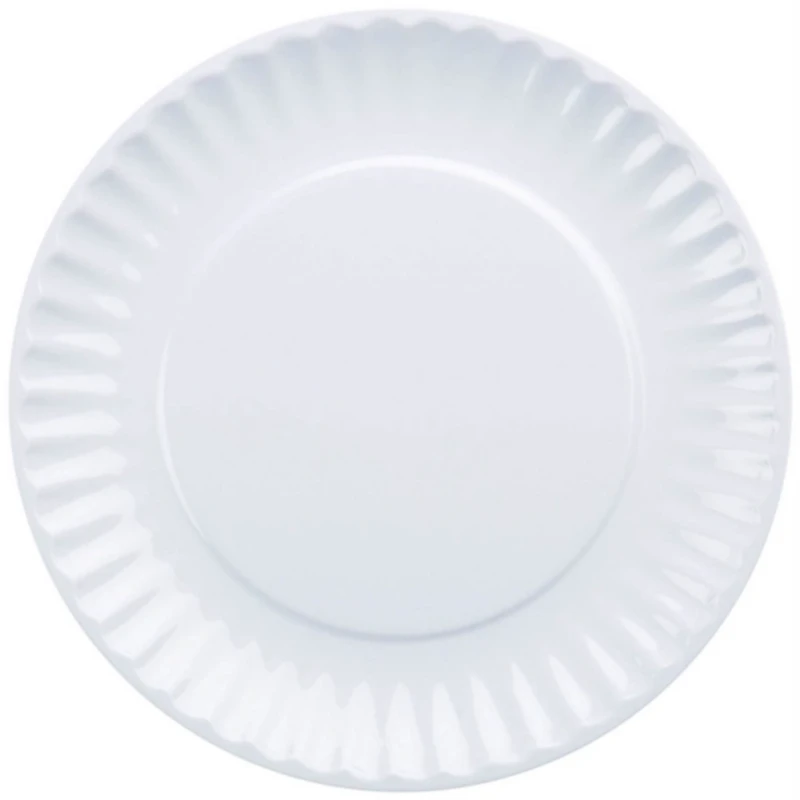 White Melamine 12-pc. Picnic Plate Set