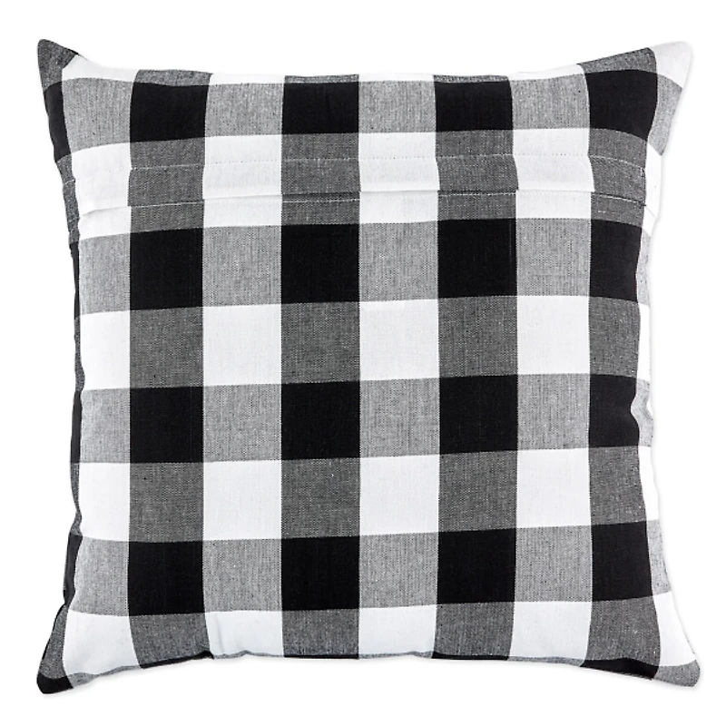Black and White Gingham Pillow Covers, Set of 4