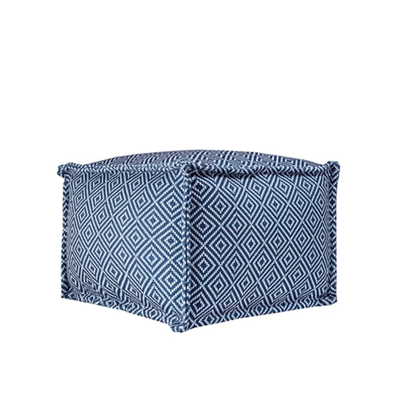 Blue Diamond Outdoor Pouf