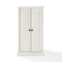 White Seaside Accent Cabinet