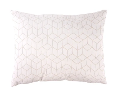 Ivory Soft Geometric Accent Pillow