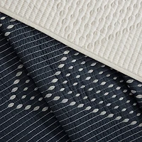 Navy Stitch Chevron 3-pc. King Coverlet Set