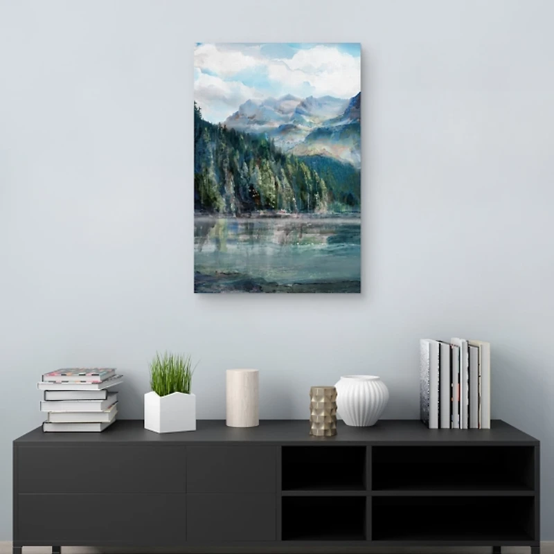 Mountain Lakes II Canvas Art Print