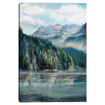 Mountain Lakes II Canvas Art Print