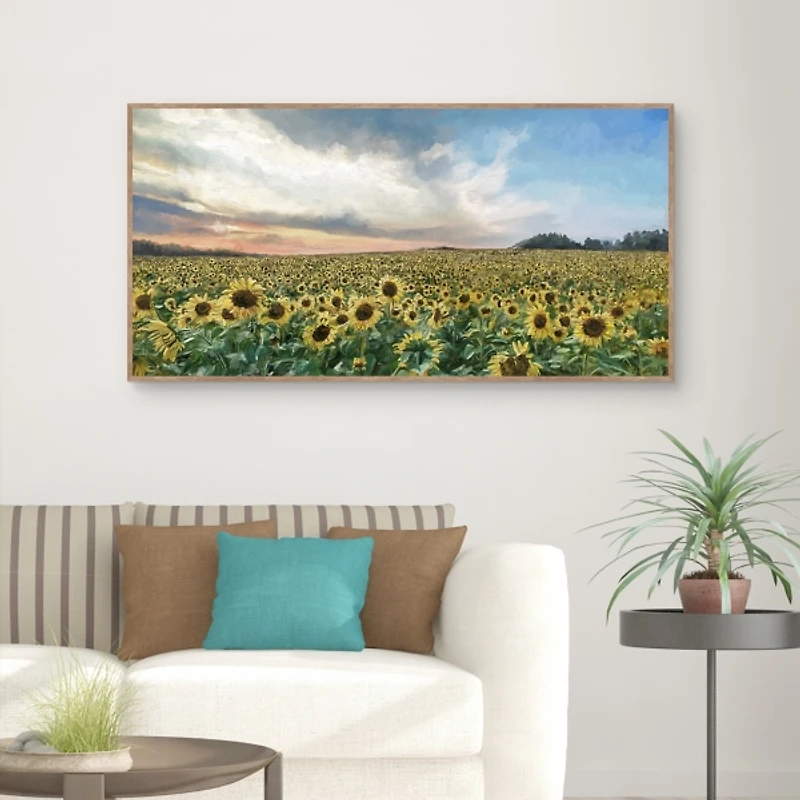 Field of Gold Framed Canvas Art Print