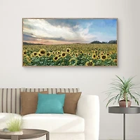 Field of Gold Framed Canvas Art Print