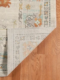 Beige Bohemian Area Rug, 5x8