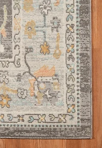 Taupe Bohemian Area Rug, 5x8