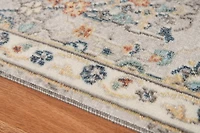Gray Bohemian Area Rug, 5x7
