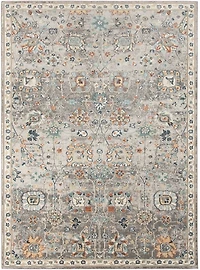Gray Bohemian Area Rug, 7x9