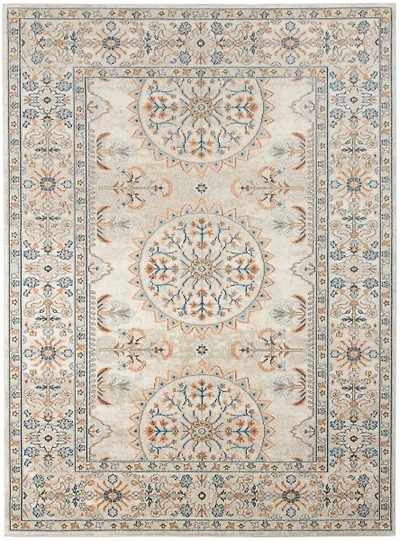 Light Beige Bohemian Area Rug, 5x7