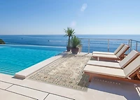 Light Beige Bohemian Area Rug, 7x9