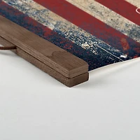 Distressed Liberty Star Wooden Framed Wall Art