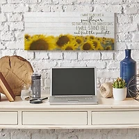 Be Like A Sunflower Canvas Art Print