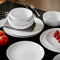 White Ceramic 16-pc. Dinnerware Set