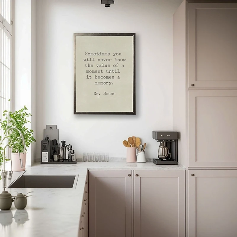 Memory Dr. Seuss Quote Framed Art Print