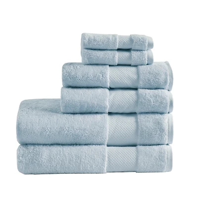 Light Blue 6-pc. Turkish Cotton Bath Towel Set