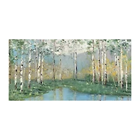 Birch River Giclee Canvas Art Print