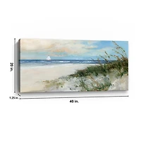Oak Island Sunrise Canvas Art Print, 40x20 in.