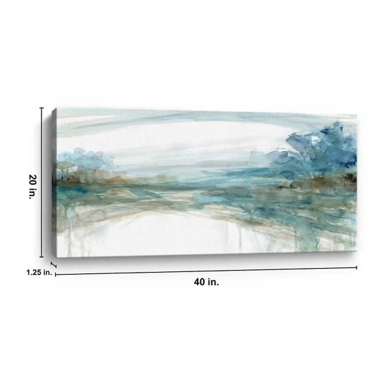 Watery Treeline Giclee Canvas Art Print