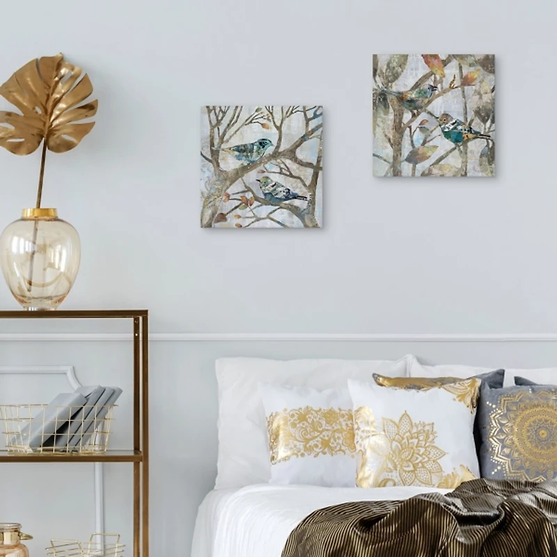 Autumn Flight Canvas Art Prints, Set of 2