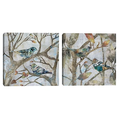 Autumn Flight Canvas Art Prints, Set of 2