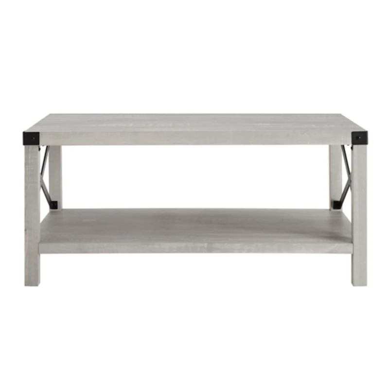 Stone Gray Modern Farmhouse Coffee Table