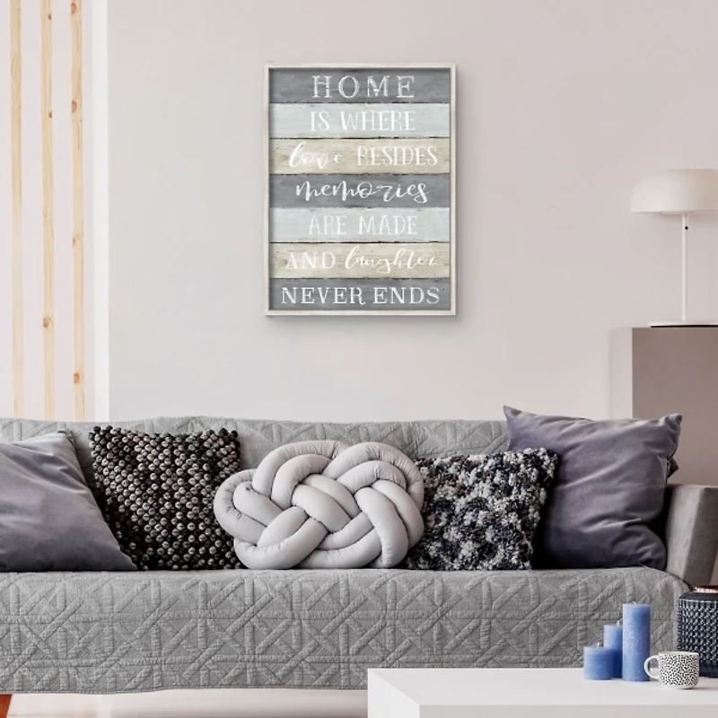 Laughter Never Ends Framed Canvas Art Print