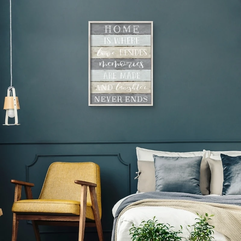 Laughter Never Ends Framed Canvas Art Print