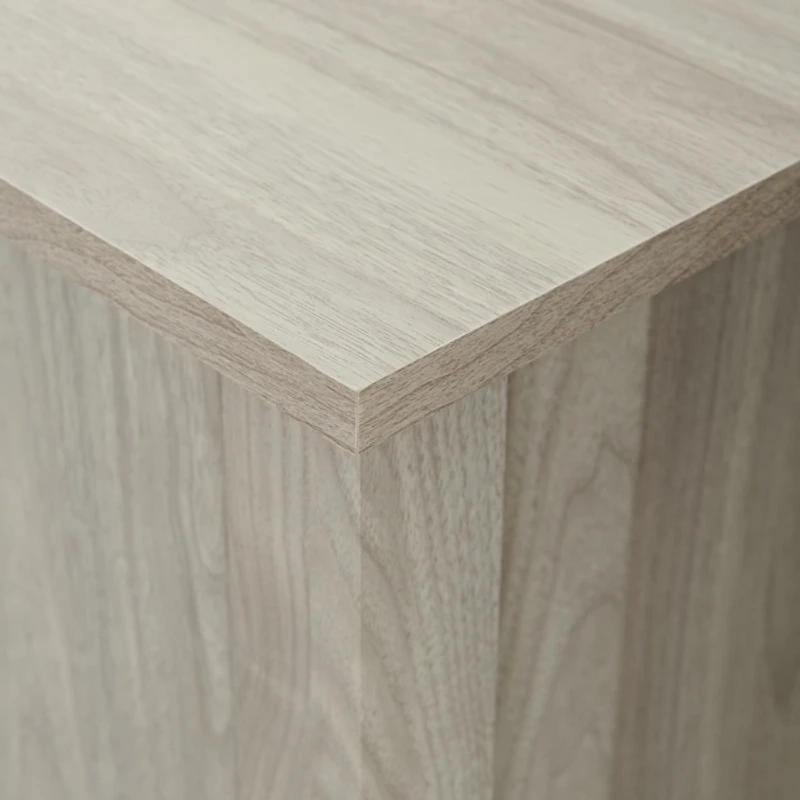 Birch Wood and Glass Door TV Stand