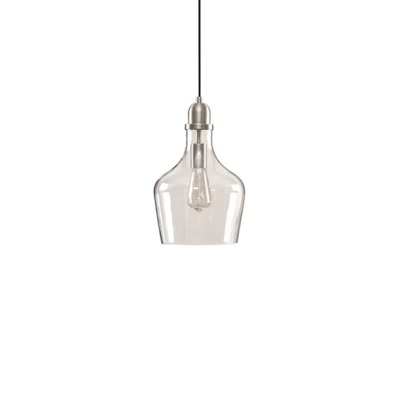 Silver Glass Avalon Pendant Light