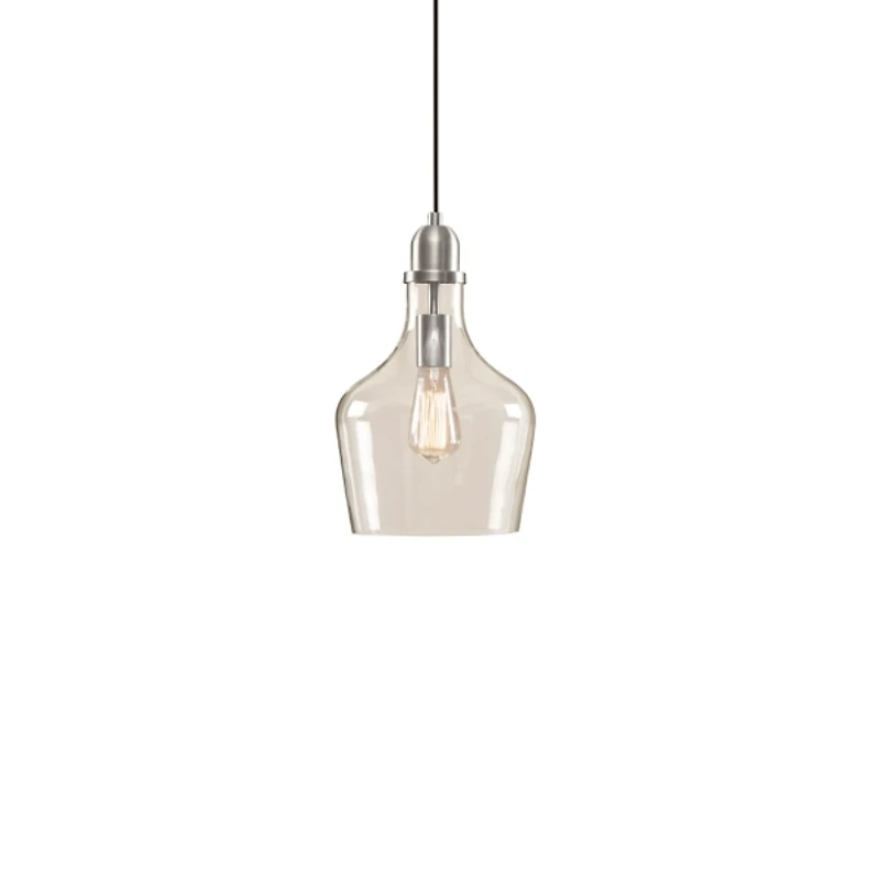 Silver Glass Avalon Pendant Light