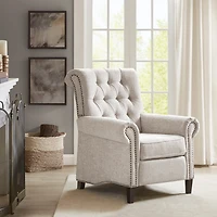 Tufted Back Nailhead Trim Recliner Armchair
