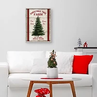 Christmas Tree Farm Wooden Wall Plaque