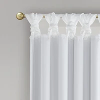 White Total Blackout Curtain Panel, 95 in.