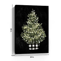Buffalo Check Christmas Tree Canvas Art Print