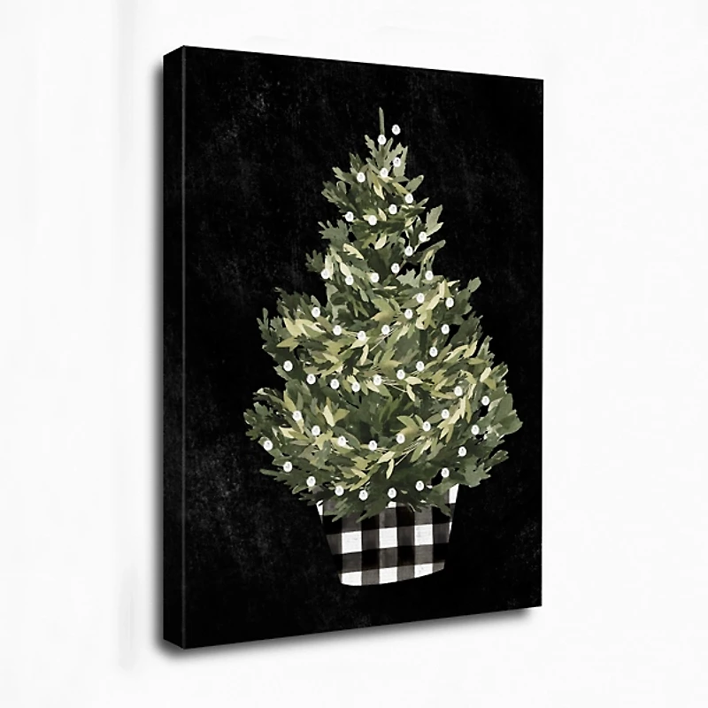 Buffalo Check Christmas Tree Canvas Art Print