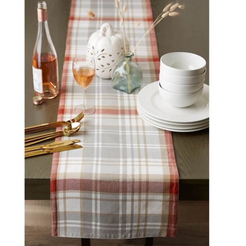 Thankful Wreath Reversible Runner, 72 in.