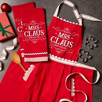 Mrs. Claus Apron and Kitchen Towels, Set of 3