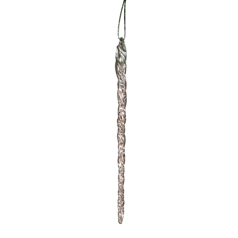 Glass Icicle Real Spun Ornaments, Set of 60