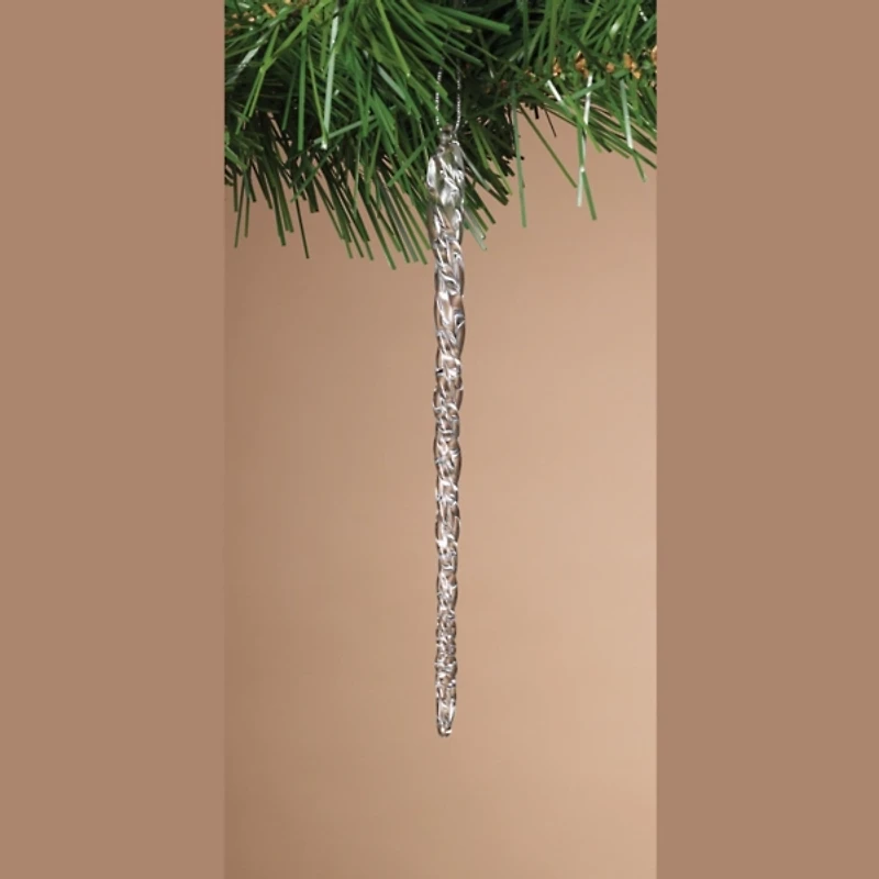 Glass Icicle Real Spun Ornaments, Set of 60