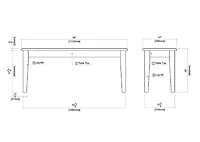 Walnut Wooden Dining Bench