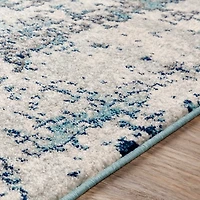 Blue Sutton Contemporary Area Rug