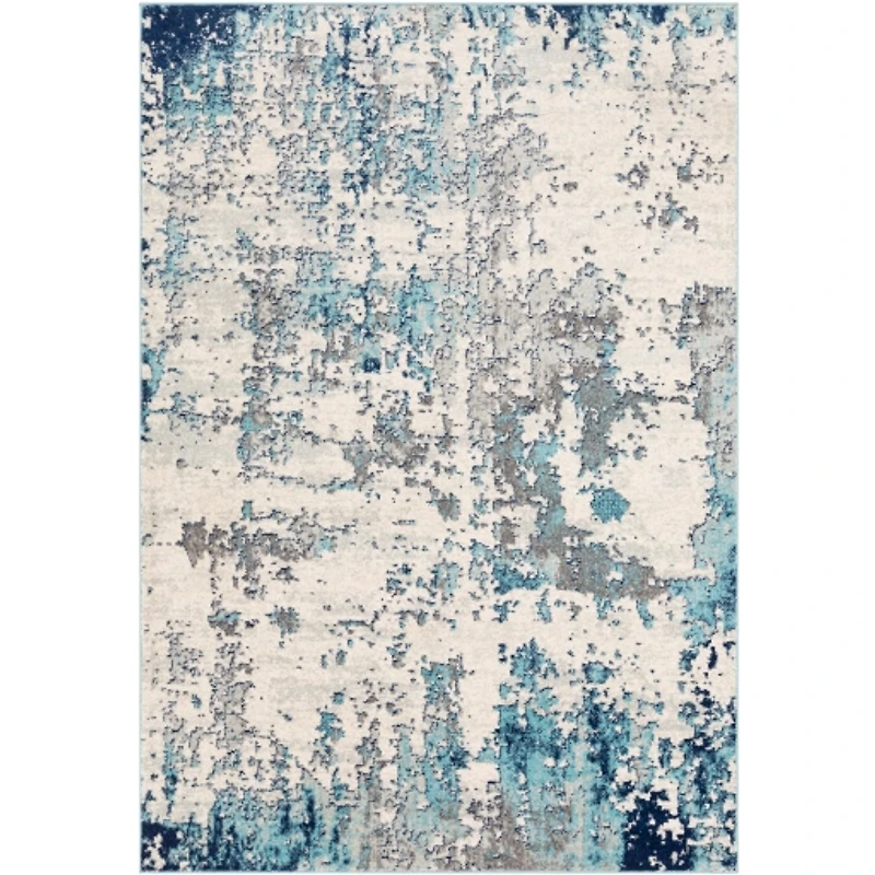 Blue Sutton Contemporary Area Rug